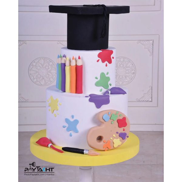 ماکت کیک سه طبقه مدرسه کلاه دار | فتوپایتخت